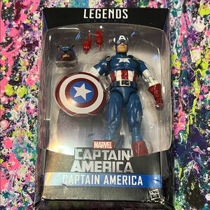 In Box Marvel Legends Captain America with Wolf Head